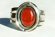 Carnelian Bracelets, Sterling silver jewelry